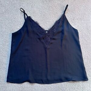 Black Lace Trim Cami